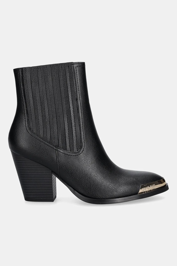 Versace Jeans Couture cizme de piele 79VA3S26.ZPB68.899 negru AW25