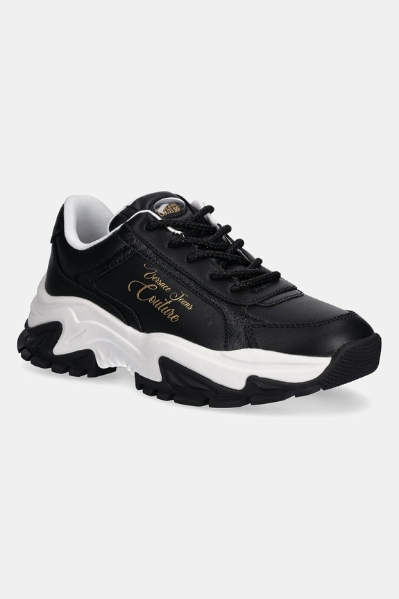 Tenisky Versace Jeans Couture imitácia kože čierna 79VA3SV6.ZPB29.899