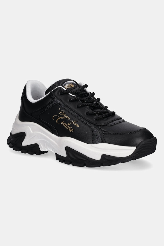 Tenisky Versace Jeans Couture imitácia kože čierna 79VA3SV6.ZPB29.899