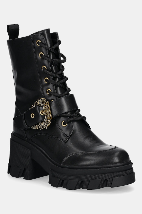 Versace Jeans Couture botki imitacja skóry licowej czarny 79VA3S86.71570.899