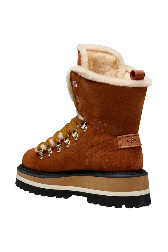 Snežke iz semiša Bogner SAAS FEE 1 B 22544163 oranžna AW25