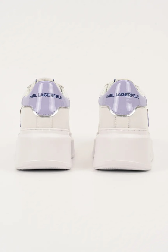 Scarpe Karl Lagerfeld sneakers in pelle ANAKAPRI KL63530N.01V bianco