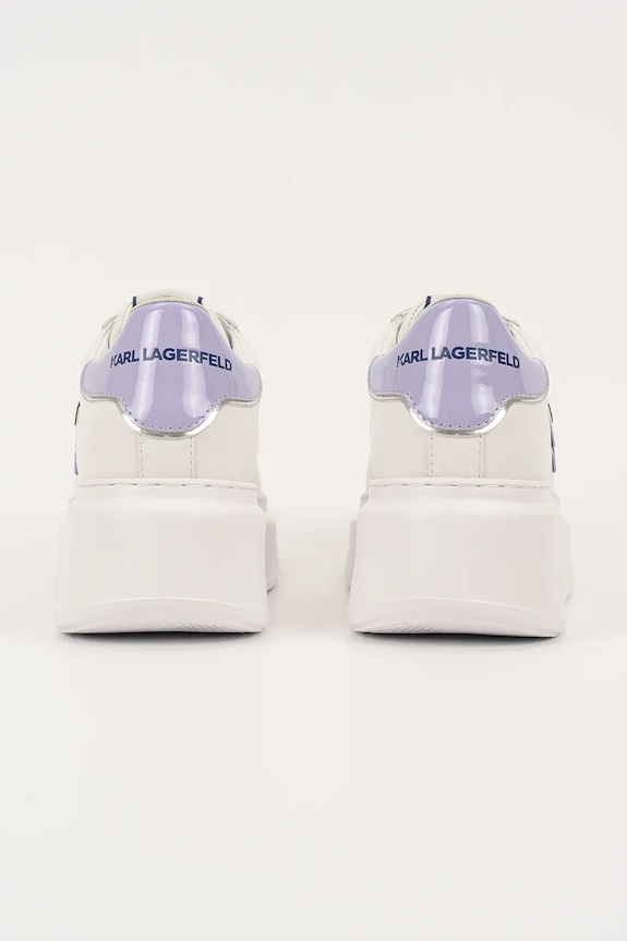 Scarpe Karl Lagerfeld sneakers in pelle ANAKAPRI KL63530N.01V bianco