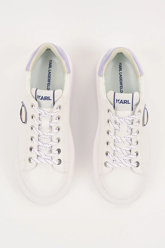 Karl Lagerfeld sneakers in pelle ANAKAPRI bianco KL63530N.01V