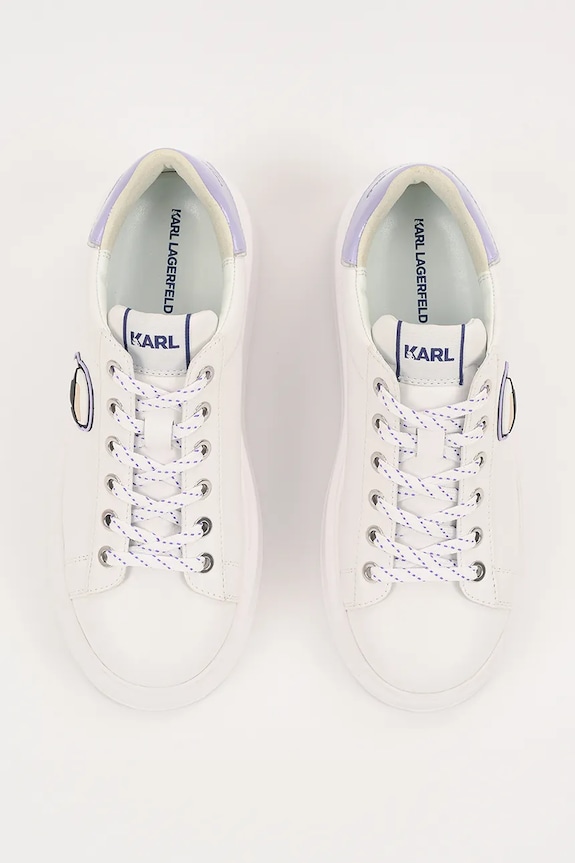 Karl Lagerfeld sneakers in pelle ANAKAPRI bianco KL63530N.01V