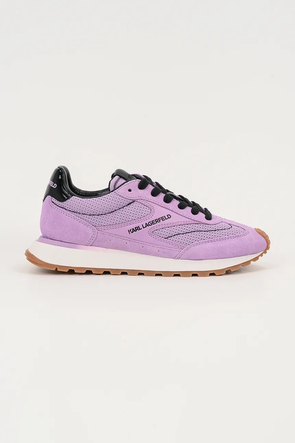 Karl Lagerfeld sneakersy KAIRO skóra zamszowa fioletowy KL61124E.4LV