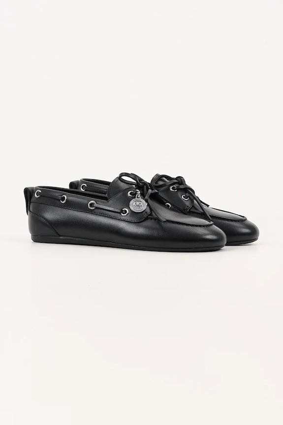 Karl Lagerfeld bőr mokaszin MARLEE KL41325.000 fekete AW25