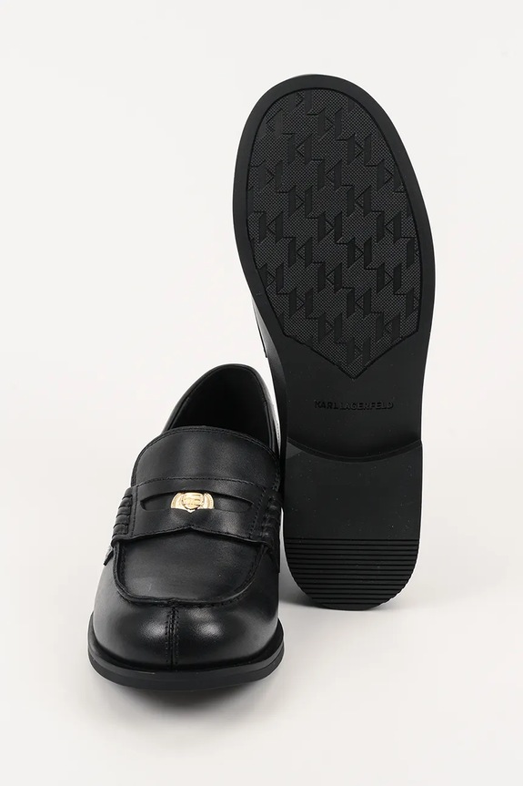 Karl Lagerfeld bőr mokaszin MIA KL42125.000 fekete