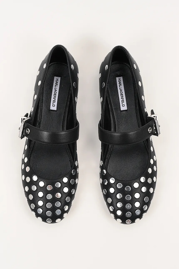 Baleríny Karl Lagerfeld KARO čierna KL40127.00S