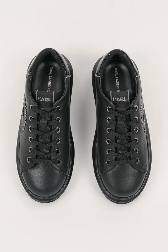 Karl Lagerfeld sneakers in pelle KAPRI nero KL62539K.00X
