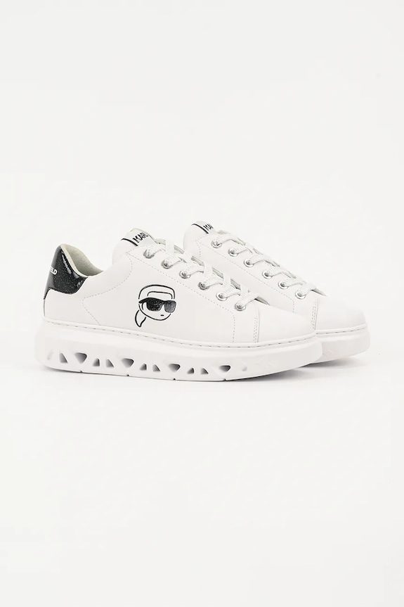 Karl Lagerfeld sneakersy skórzane KAPRI KITE KL64525.011 biały AW25