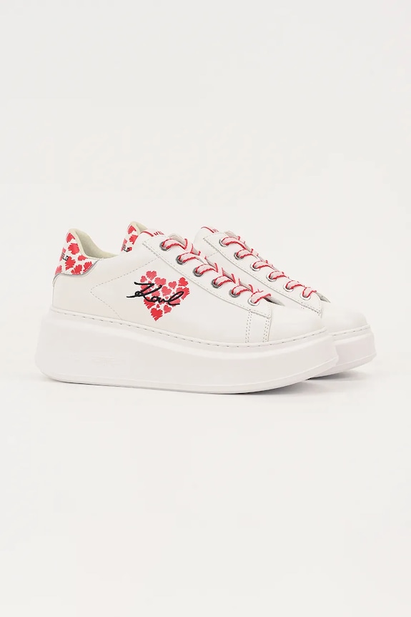 Kožne tenisice Karl Lagerfeld ANAKAPRI KL63518V.01D bijela AW25
