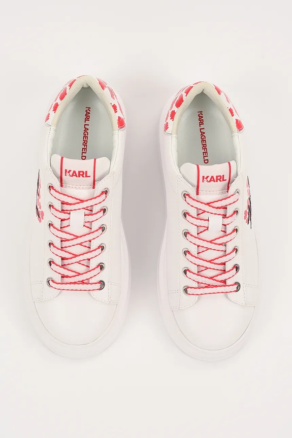 Kožne tenisice Karl Lagerfeld ANAKAPRI bijela KL63518V.01D