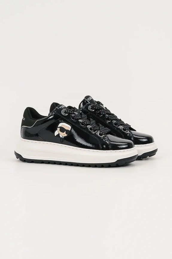Δερμάτινα sneakers Karl Lagerfeld KAPRI LUG KL67531.100 μαύρο AW25