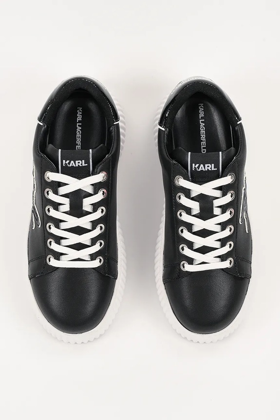 Karl Lagerfeld sneakers in pelle KREEPER LO nero KL42311A.000