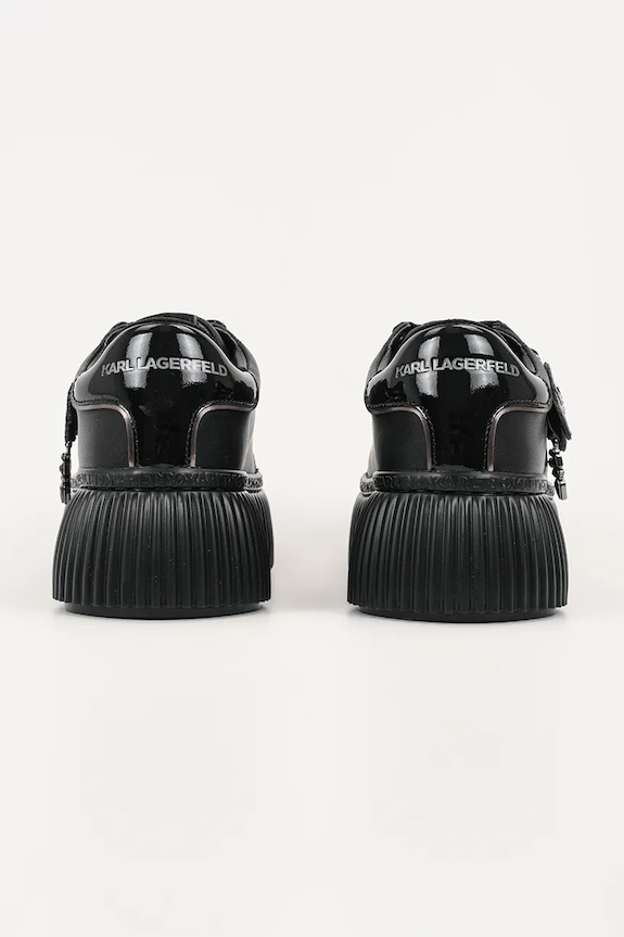Obutev Usnjene superge Karl Lagerfeld KREEPER LO KL42376T.00X črna