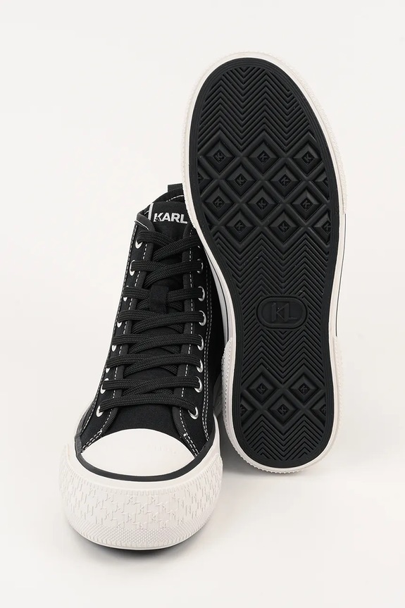 Πάνινα παπούτσια Karl Lagerfeld KAMPUS MAX III KL60655.900 μαύρο