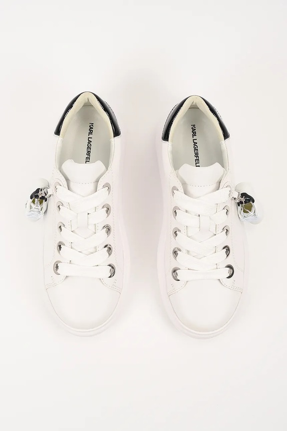 Karl Lagerfeld sneakersy skórzane KAPRI biały KL62519.011