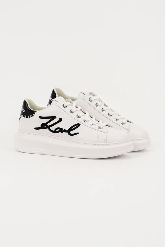 Karl Lagerfeld sneakersy skórzane KAPRI KL62572A.011 biały AW25
