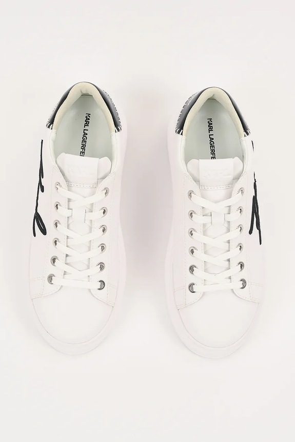 Karl Lagerfeld sneakersy skórzane KAPRI biały KL62572A.011