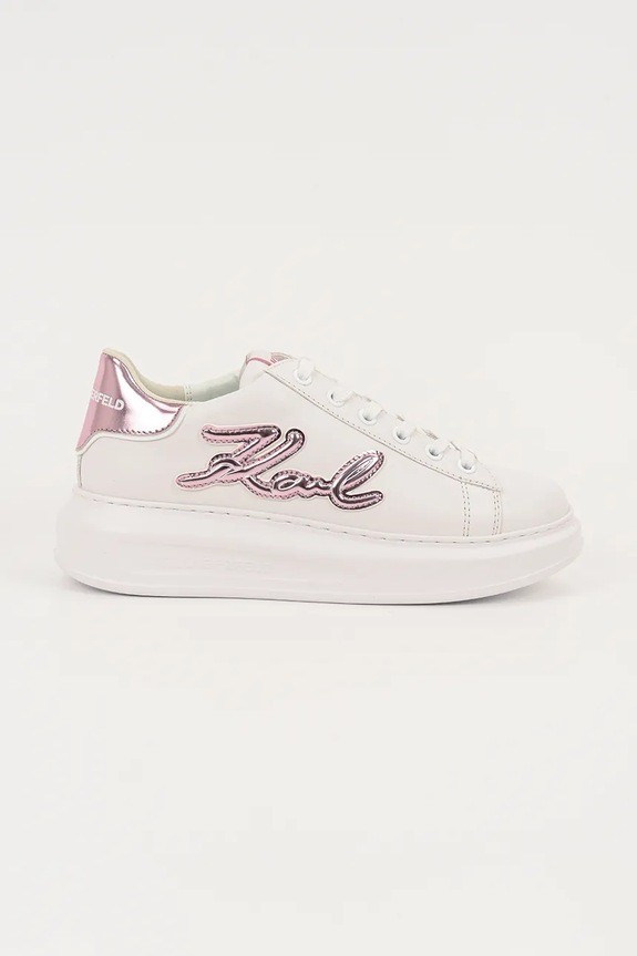 Karl Lagerfeld sneakersy skórzane KAPRI skóra powlekana biały KL62511A.01P