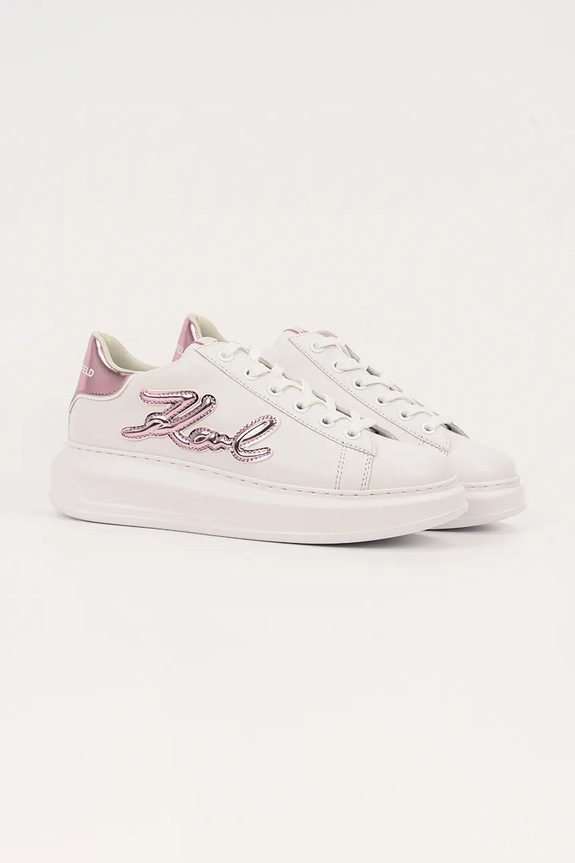 Karl Lagerfeld sneakersy skórzane KAPRI KL62511A.01P biały AW25