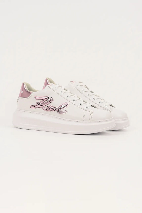 Karl Lagerfeld sneakersy skórzane KAPRI KL62511A.01P biały AW25