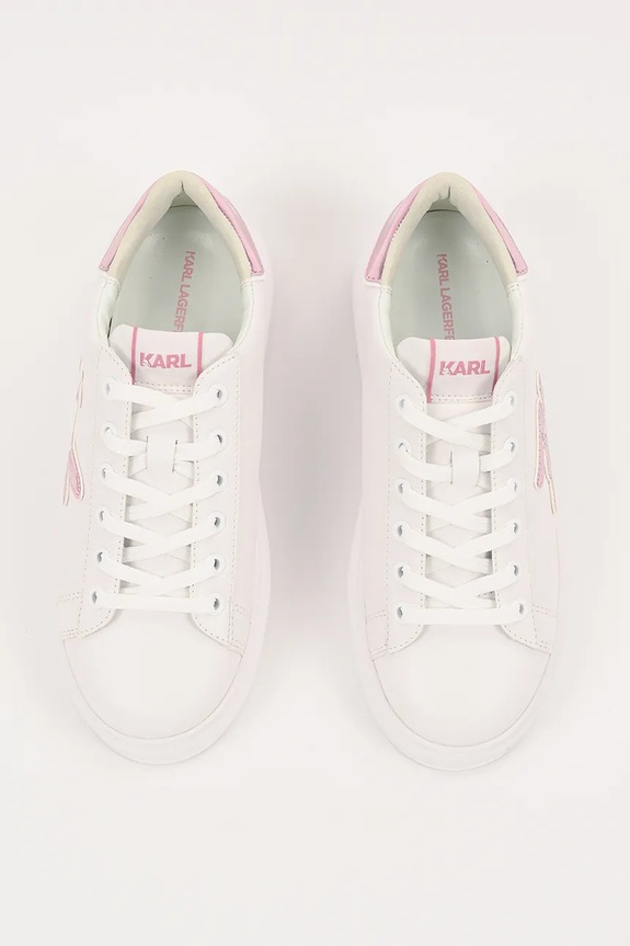 Karl Lagerfeld sneakersy skórzane KAPRI biały KL62511A.01P