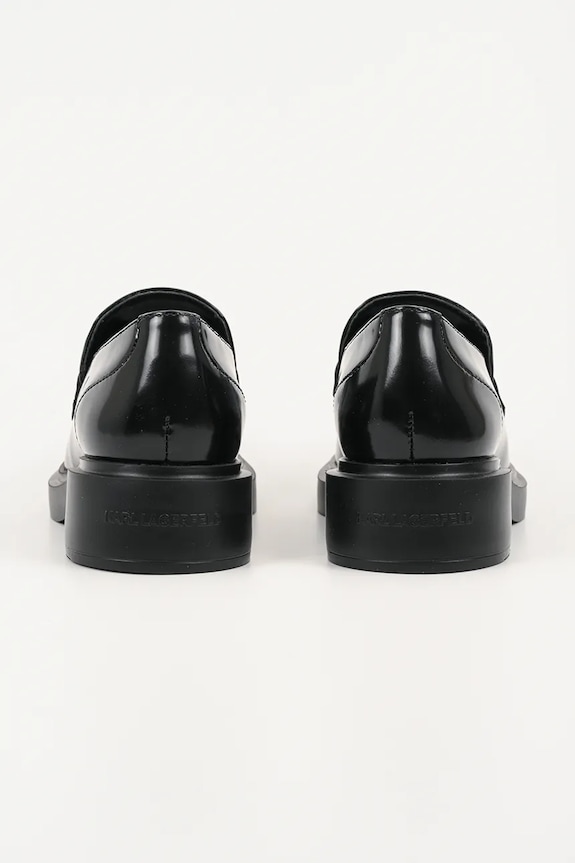 Încălțăminte Karl Lagerfeld mocasini de piele MACIE KL41217.000 negru