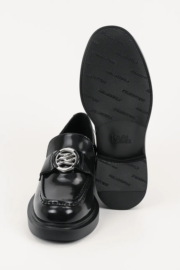 Karl Lagerfeld mocasini de piele MACIE KL41217.000 negru