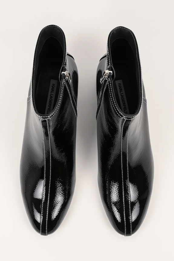 Karl Lagerfeld botine de piele BONNIE negru KL30351.100