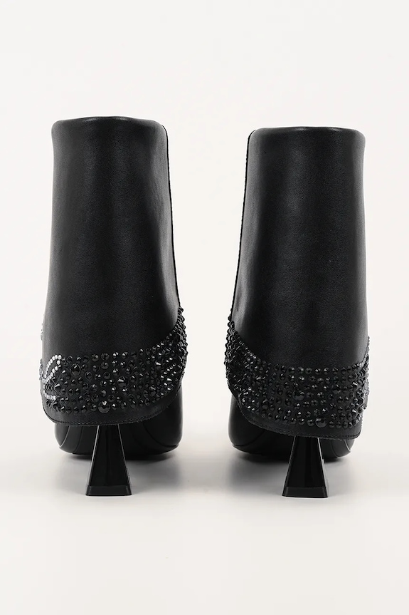 Încălțăminte Karl Lagerfeld cizme din piele întoarsă DEBUT II KL32043.000 negru