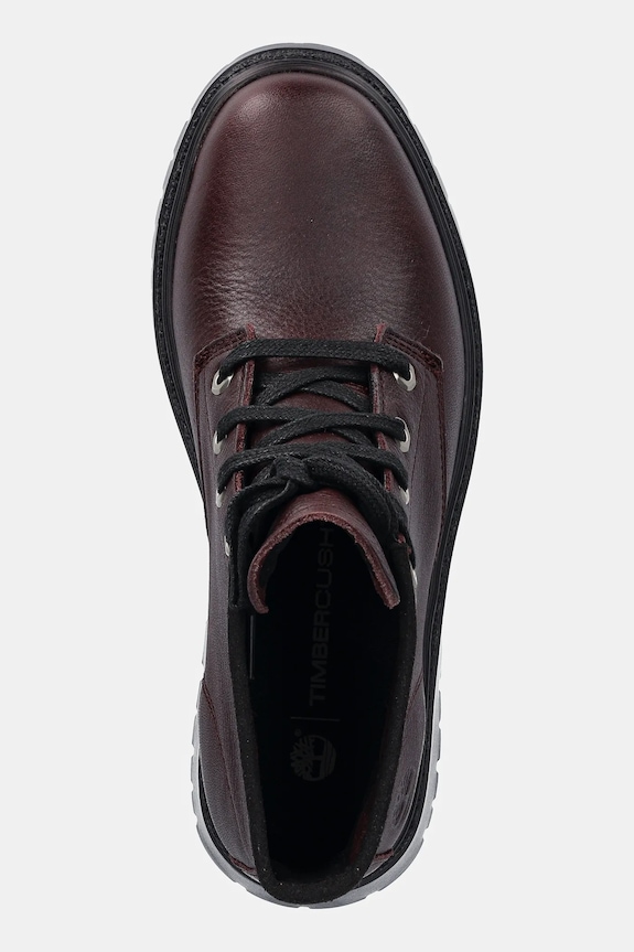 Kožené workery Timberland Cambria Valley Mid burgundské TB0A42B8EIW1