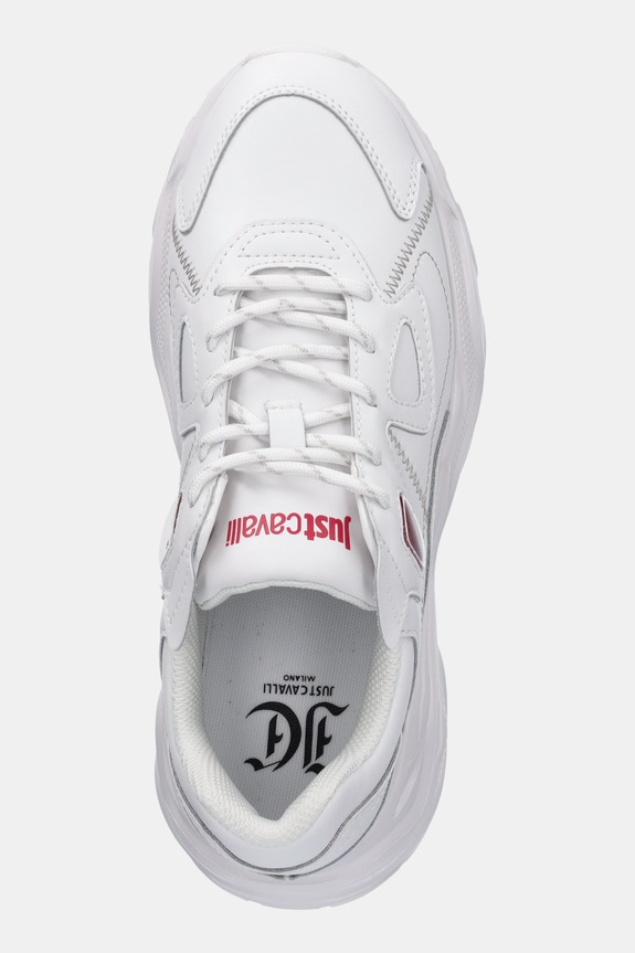 Kožne tenisice Just Cavalli bijela 79RA3SL1ZPB48003