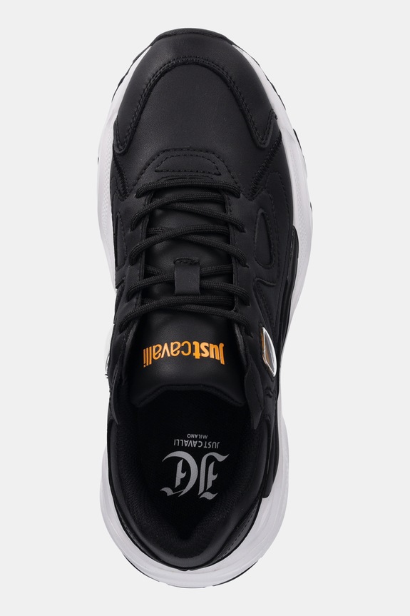 Kožne tenisice Just Cavalli crna 79RA3SL1ZPB48899