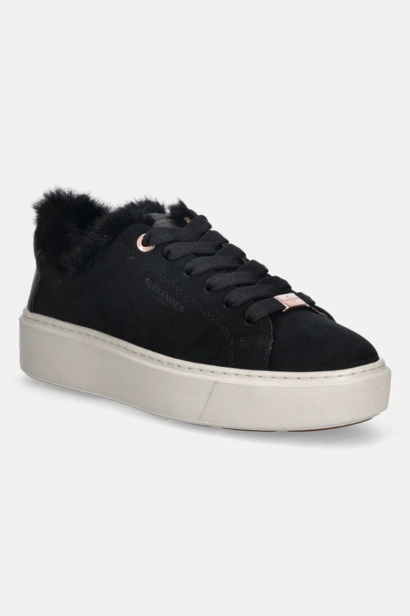Кроссовки Alexander Smith London High имитация натуральной кожи чёрный ALBCLHW8242BLK