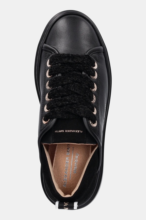 Δερμάτινα sneakers Alexander Smith Wembley High μαύρο ASBCWHW0525TBK