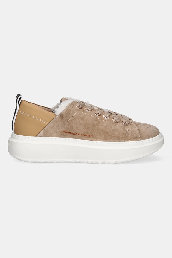 Alexander Smith sneakersy nubukowe Wembley Folded ASBCWRW0053CML beżowy AW25