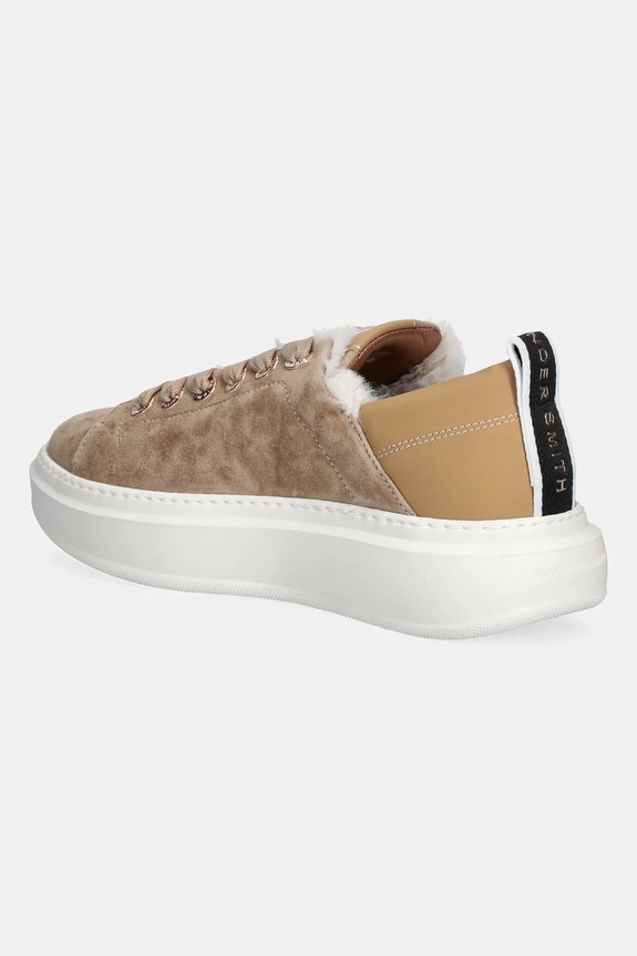 Obuwie Alexander Smith sneakersy nubukowe Wembley Folded ASBCWRW0053CML beżowy