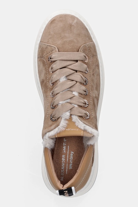 Alexander Smith sneakersy nubukowe Wembley Folded beżowy ASBCWRW0053CML
