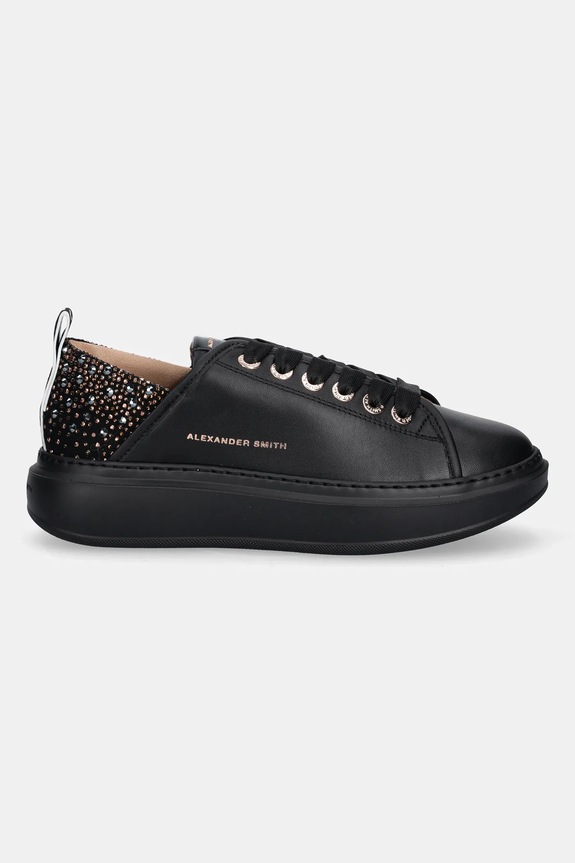 Alexander Smith sneakersy skórzane Wembley ASBCWYW0506TBK czarny AW25