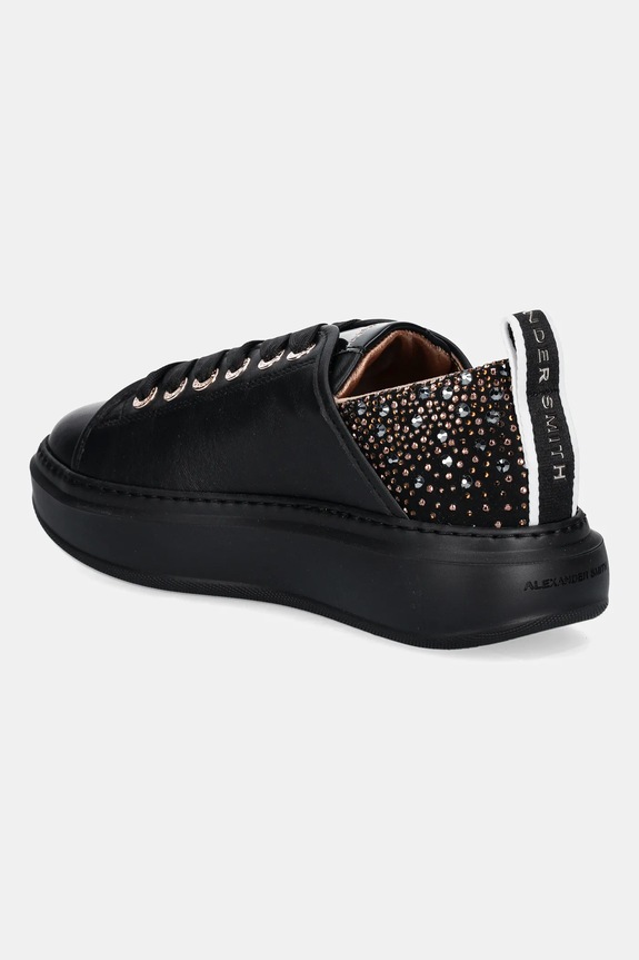 Obuwie Alexander Smith sneakersy skórzane Wembley ASBCWYW0506TBK czarny