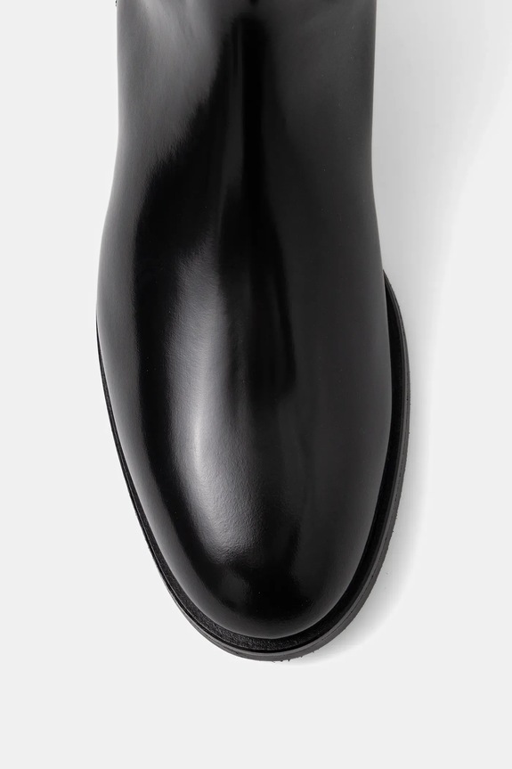 Kožne čizme Emporio Armani crna EW002913.AF17517.UC001