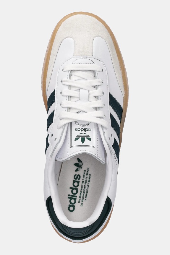 Usnjene superge adidas Originals Sambae bela JQ0983