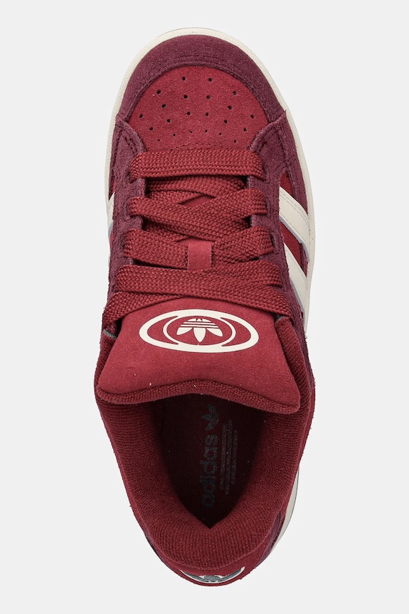 Велурени маратонки adidas Originals Campus 00S Beta бордо JQ8368