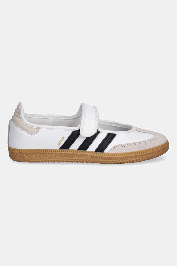 adidas Originals balerini de piele Samba Jane JR1402 alb SS26