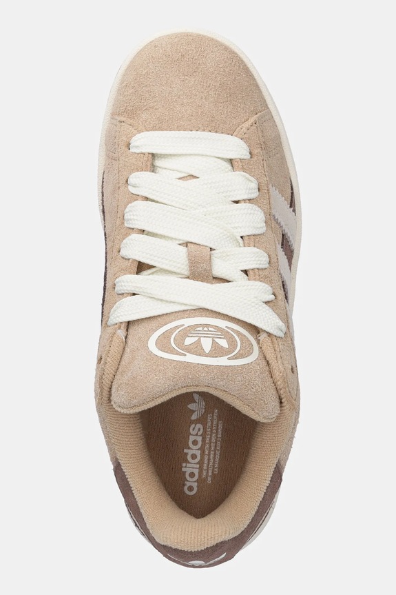 Tenisice od brušene kože adidas Originals Campus 00S Twist bež JR5752