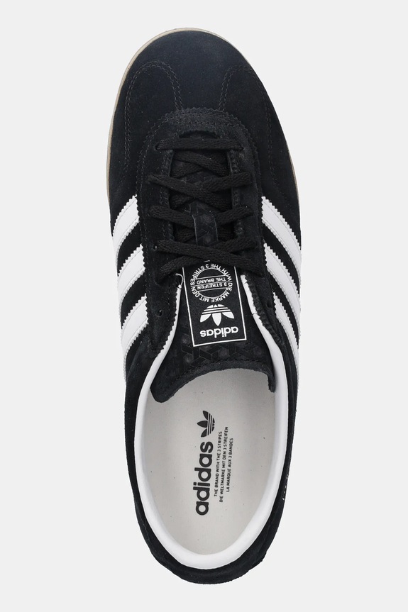Tenisice od brušene kože adidas Originals Gazelle Lo Pro crna JR8886