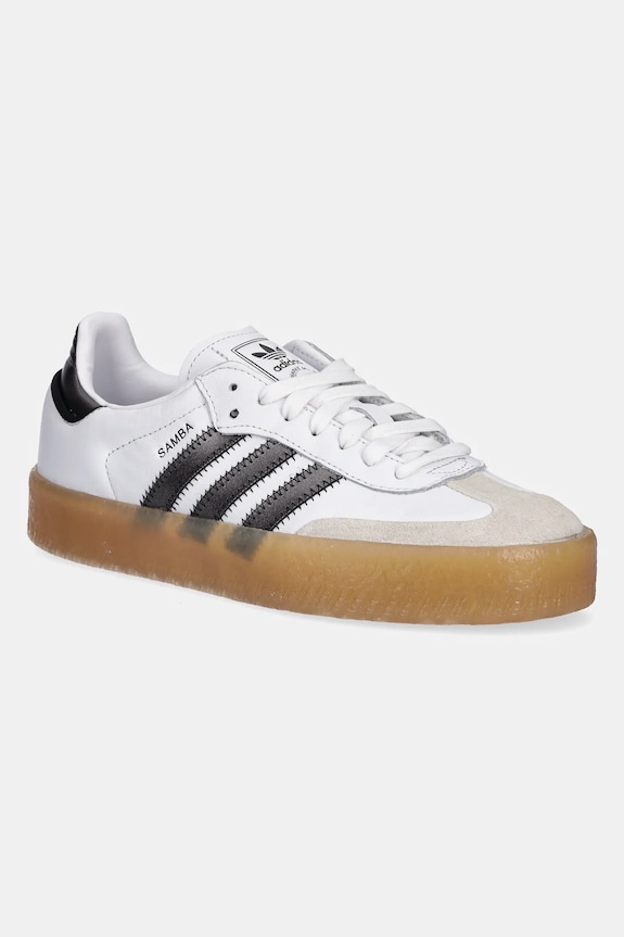 Nubuck sneakers adidas Originals Sambae φλατ λευκό JS3942