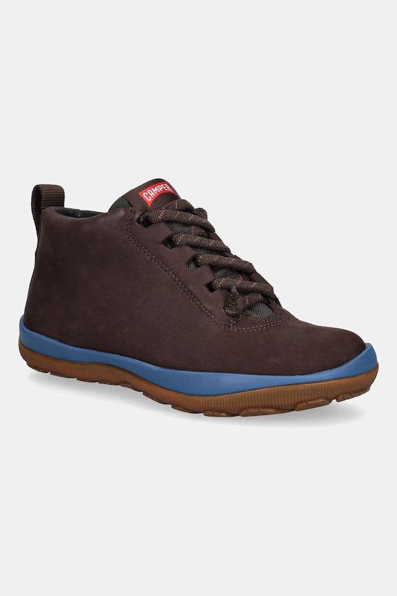 Camper sneakersy nubukowe Peu Pista GM płaska brązowy K400481.026